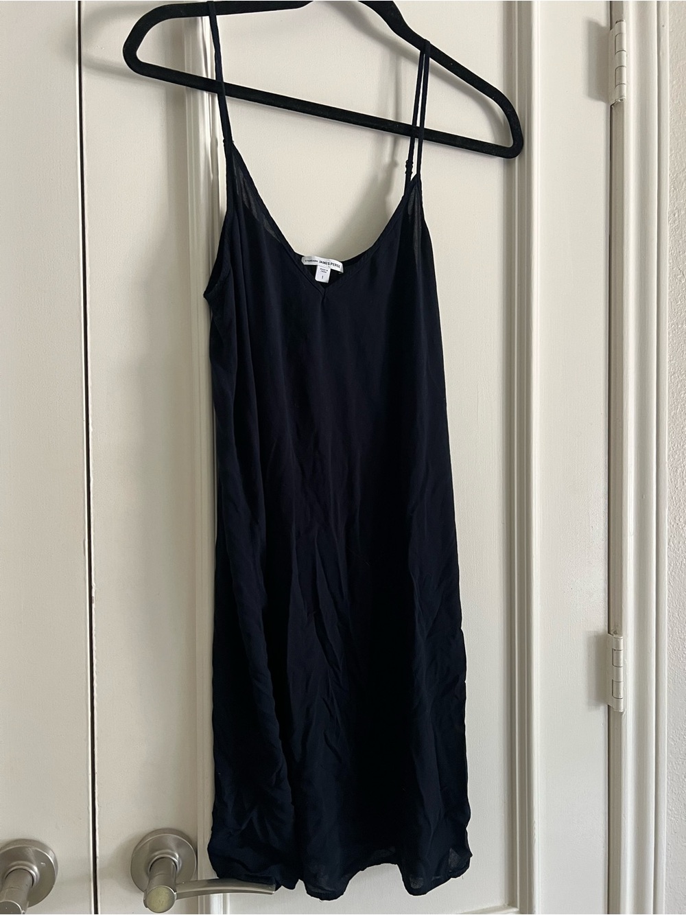 James Perse Navy V-Neck Slip Top